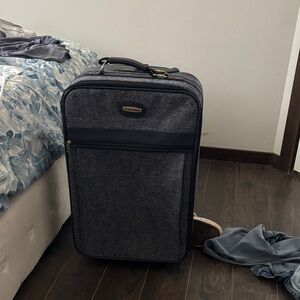 Stylish Gray Travel Suitcase